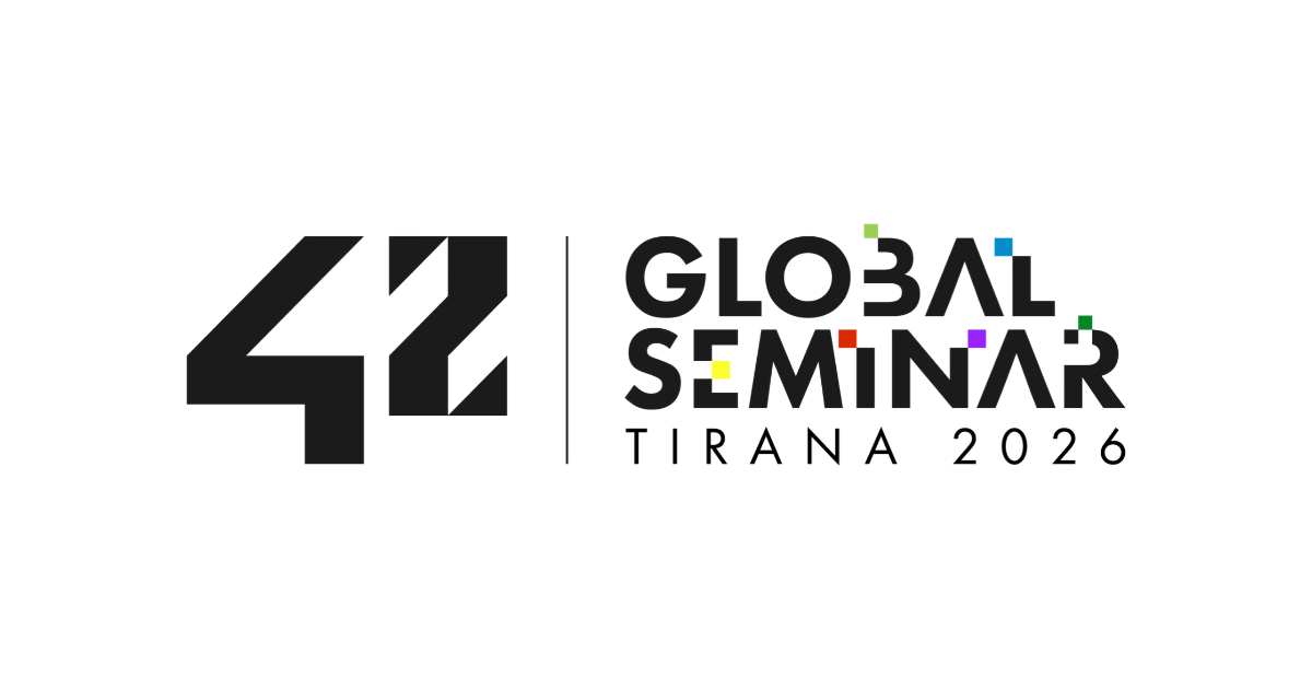 Logotipo oficial del 42 Global Seminar 2026 celebrado en Tirana, Albania